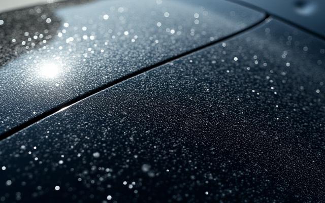 Car paint afflicted with severe swirl marks from improper washing